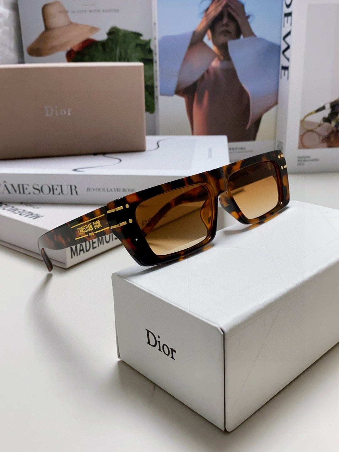 DIOR 26S RECTANGULAR FRAME IN ACETATE 417014