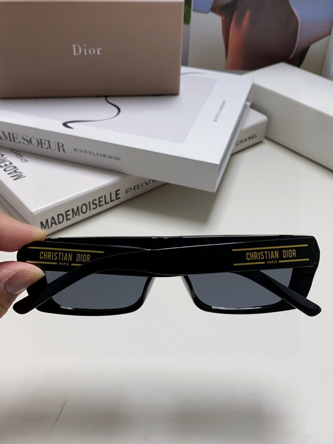 DIOR 26S RECTANGULAR FRAME IN ACETATE 417015