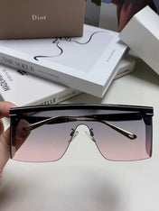 SUNGLASS CLUB M1U 566688 IN BLACK ACETATE PINK SMOKE LENSES