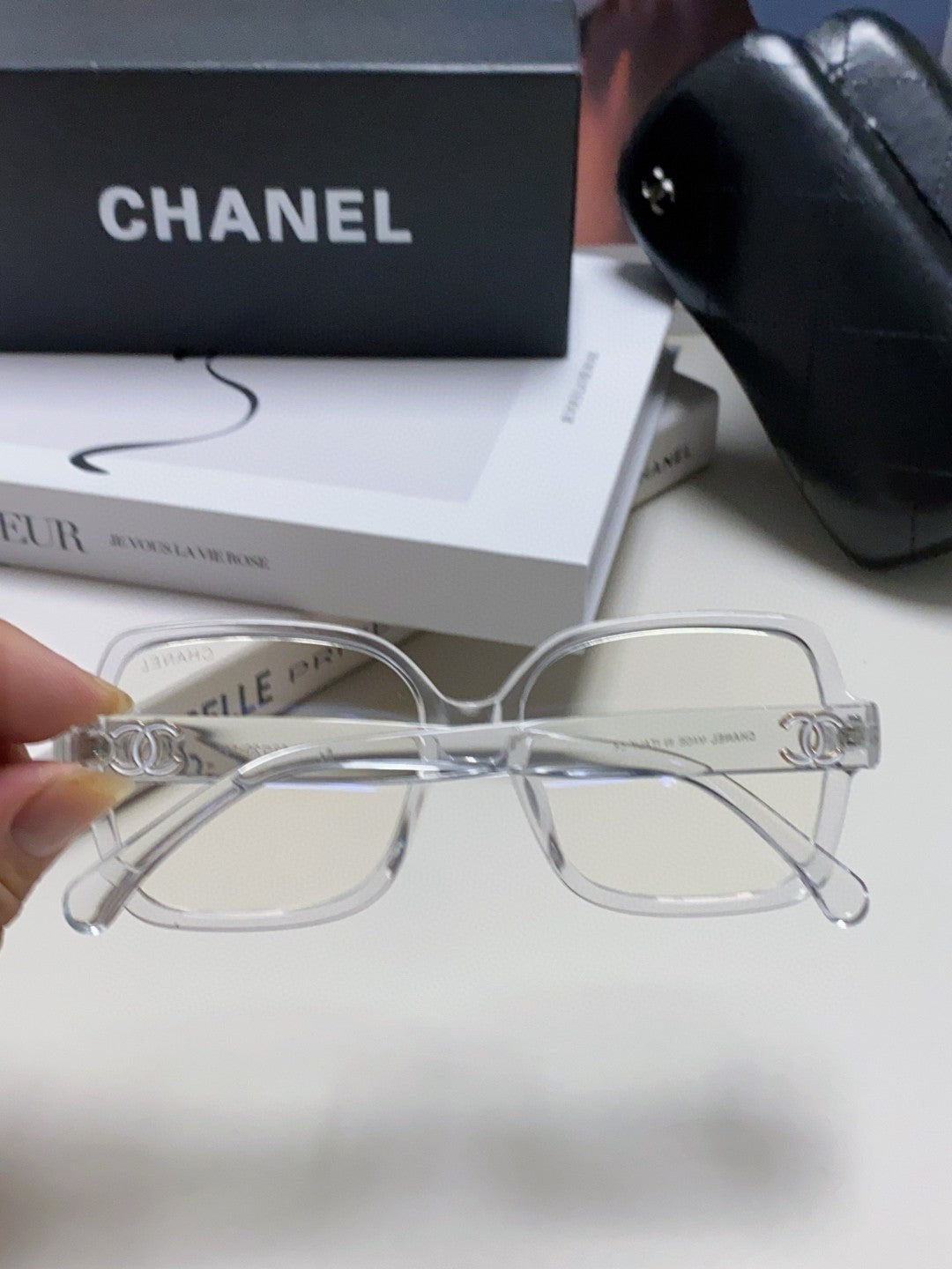 CHANEL 26S RECTANGULAR FRAMES IN ACETATE 399847