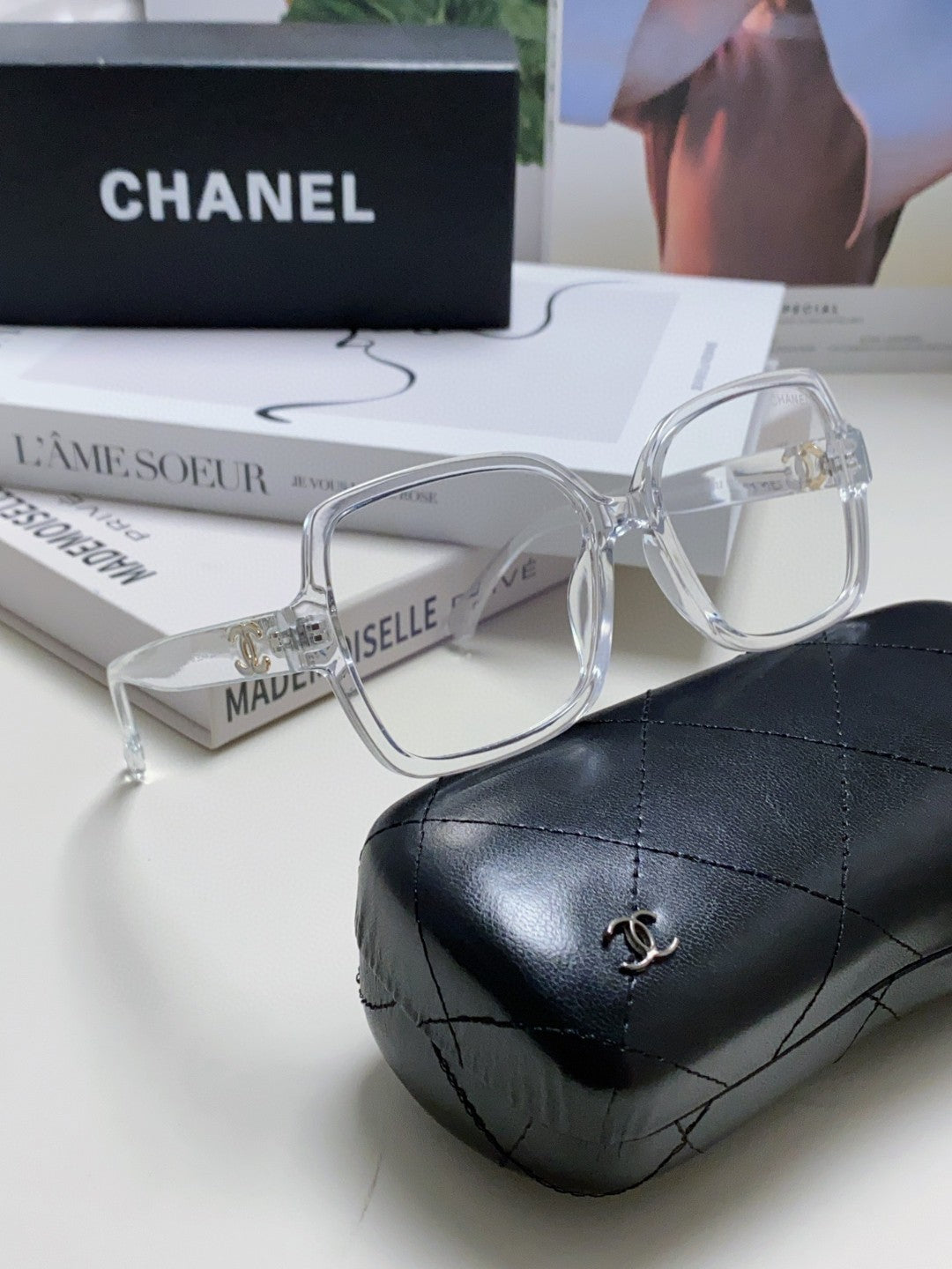 CHANEL 26S RECTANGULAR FRAMES IN ACETATE 399847