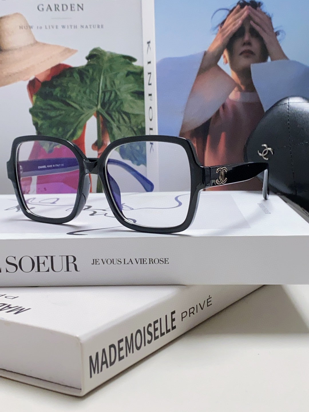 CHANEL 26S RECTANGULAR FRAMES IN ACETATE 399848