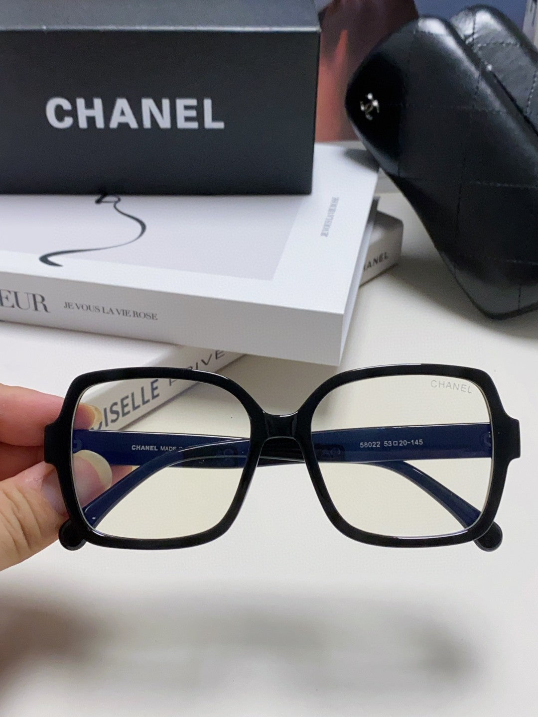 CHANEL 26S RECTANGULAR FRAMES IN ACETATE 399848