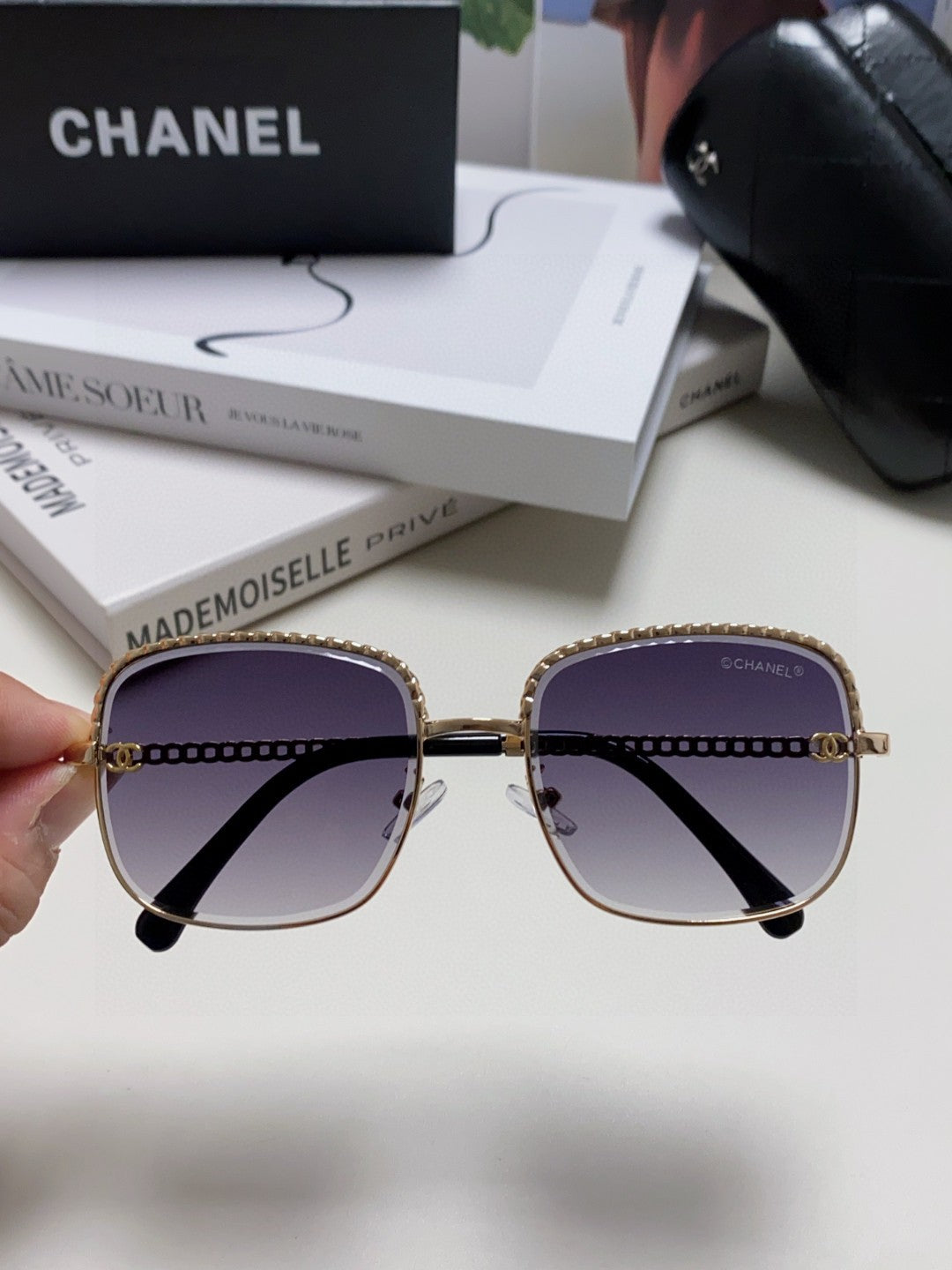 CHANEL 26S RECTANGULAR FRAMES IN ACETATE 399853