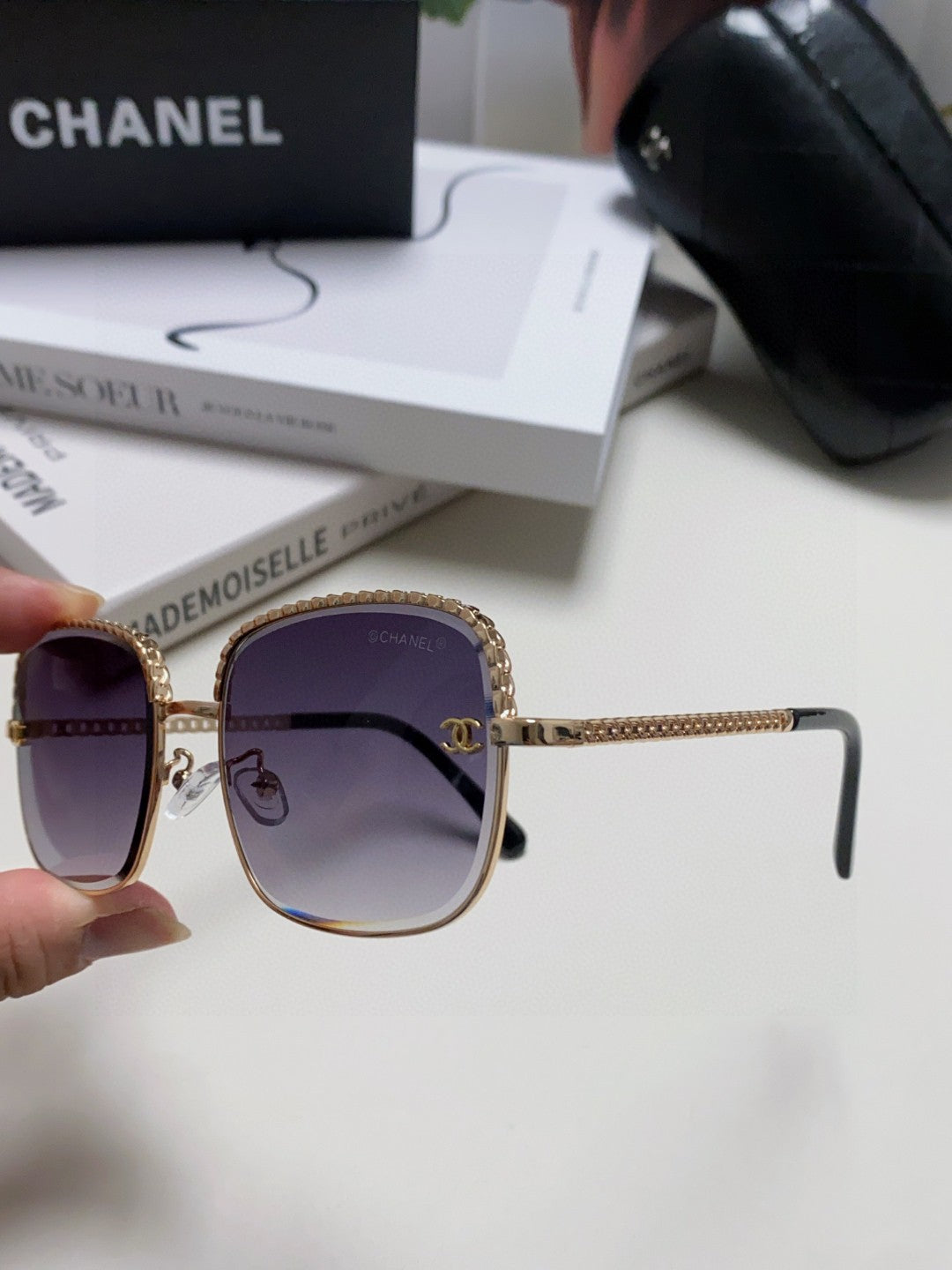 CHANEL 26S RECTANGULAR FRAMES IN ACETATE 399853