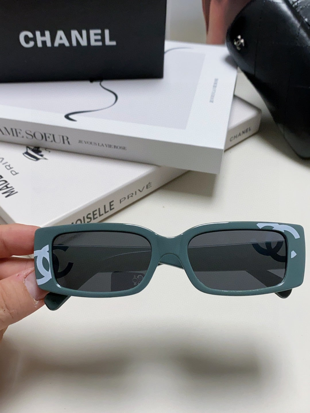 CHANEL 26S RECTANGULAR FRAMES IN ACETATE 399857