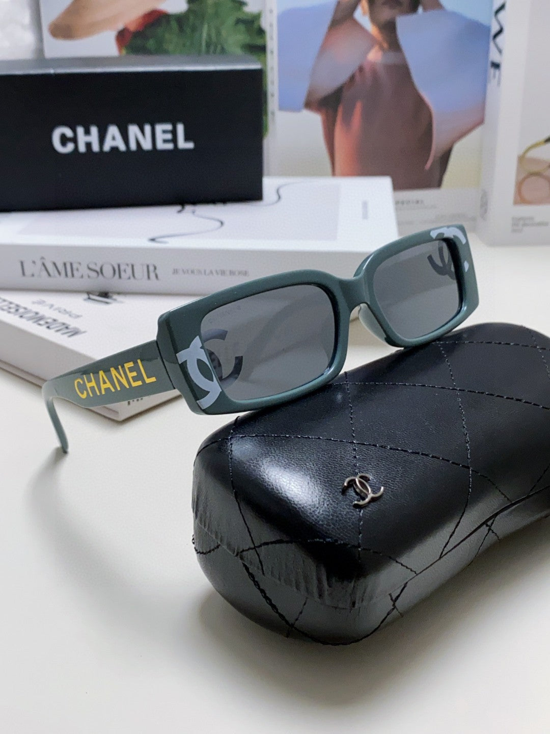 CHANEL 26S RECTANGULAR FRAMES IN ACETATE 399857