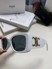 TRIOMPHE SUNGLASSES 548599 IN WHITE ACETATE