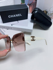 CHANEL 26S OVERSIZE RIMLESS SQUARE FRAME IN ACETATE 404636