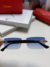 CARTIER 26S RIMLESS RECTANGULAR FRAME IN METAL 439510