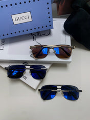 NAVIGATOR FRAME SUNGLASSES 570256 IN METAL