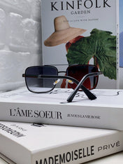 SQUARE FRAME SUNGLASSES 570213 IN METAL