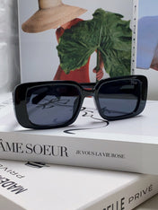 DIOR 26S RECTANGULAR FRAME IN BLACK ACETATE 422577