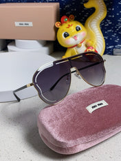 RUNWAY SUNGLASSES 571639 IN GOLD METAL GREY SMOKE LENSES