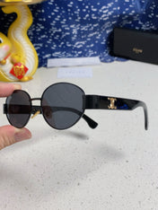 TRIOMPHE SUNGLASS 538534 IN BLACK ACETATE