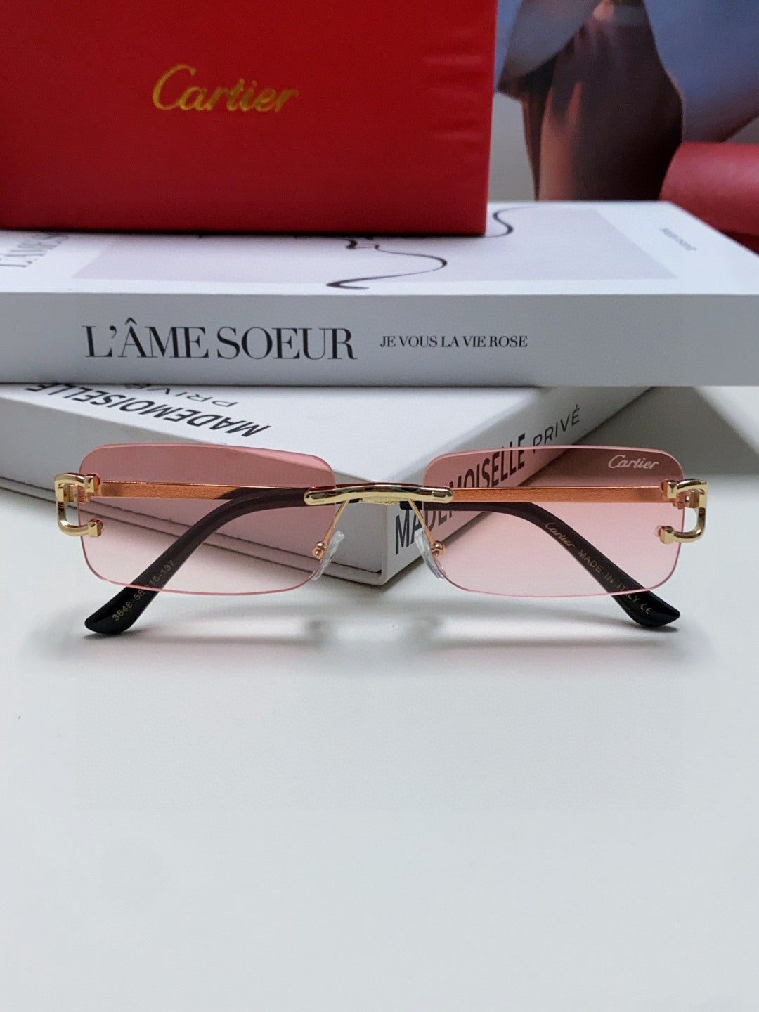 CARTIER 26S RECTANGULAR FRAME IN METAL 443357