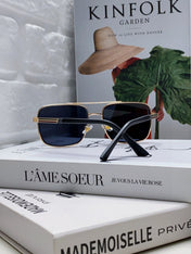 SQUARE FRAME SUNGLASSES 576880 IN METAL