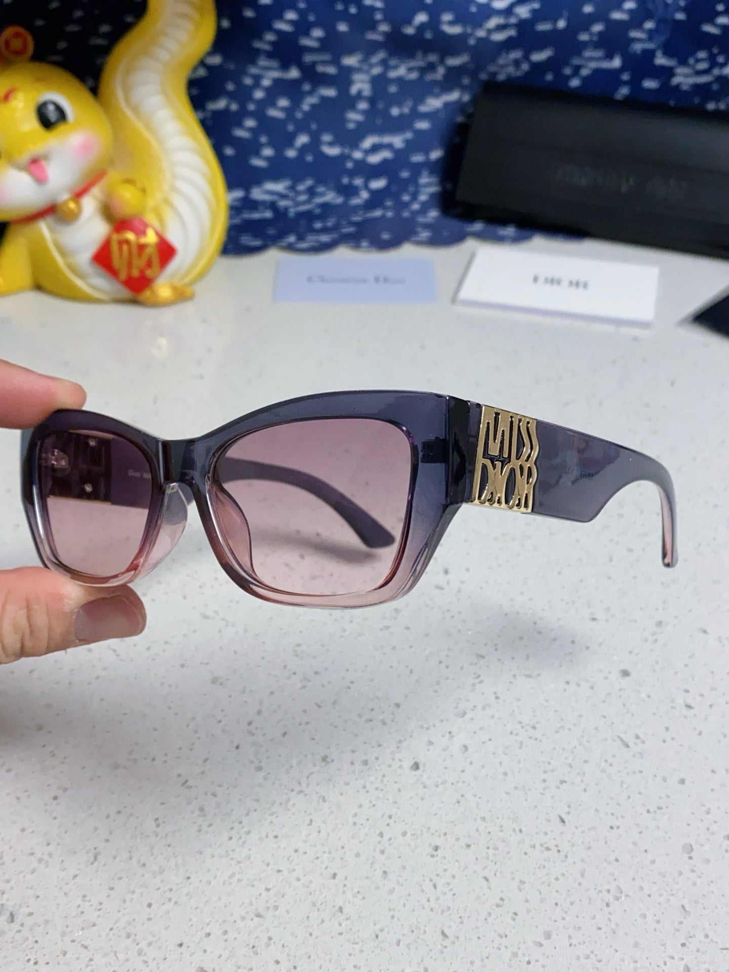 DIOR 26S RECTANGULAR FRAME IN ACETATE 406559
