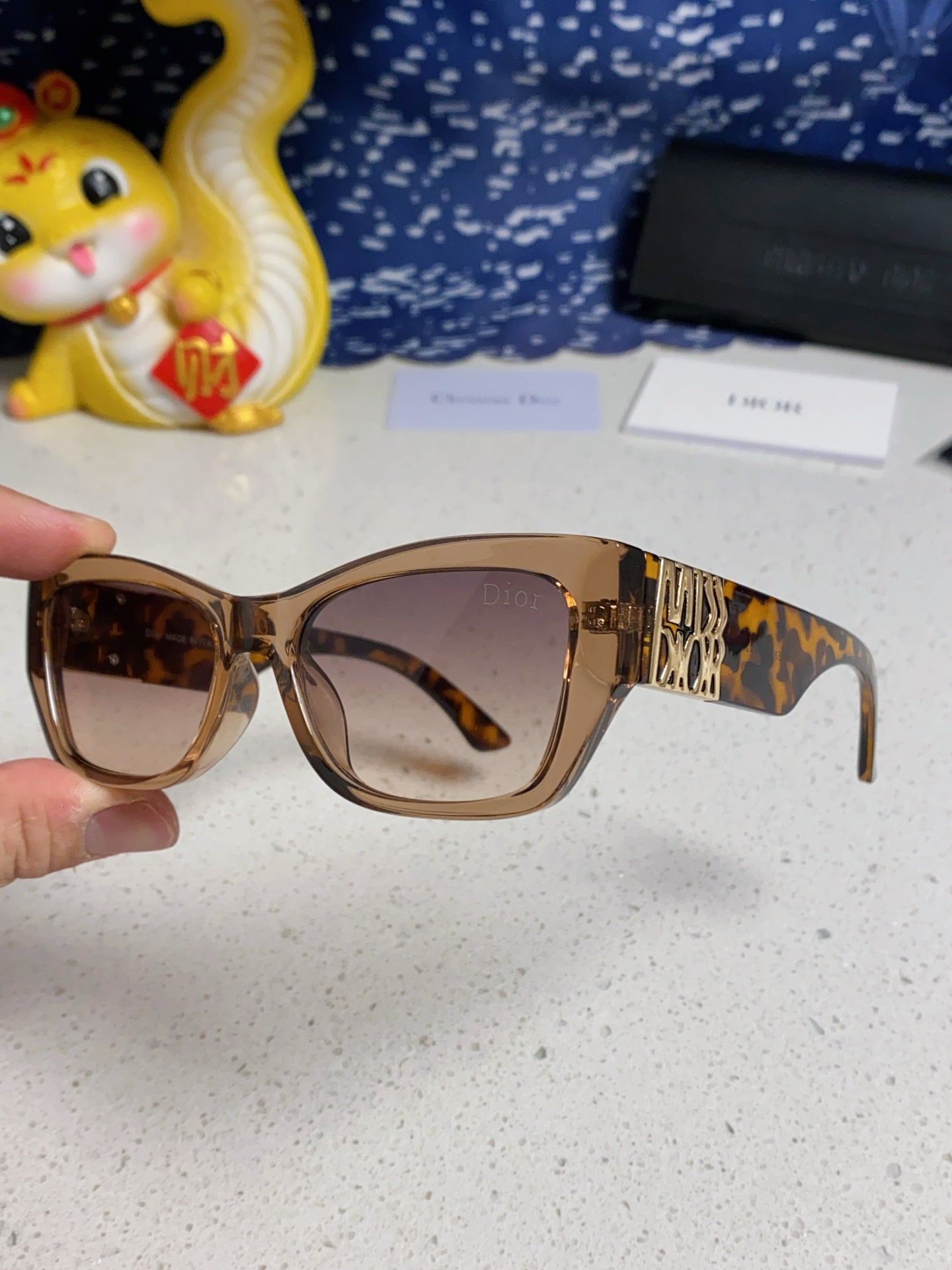 DIOR 26S RECTANGULAR FRAME IN ACETATE 406560