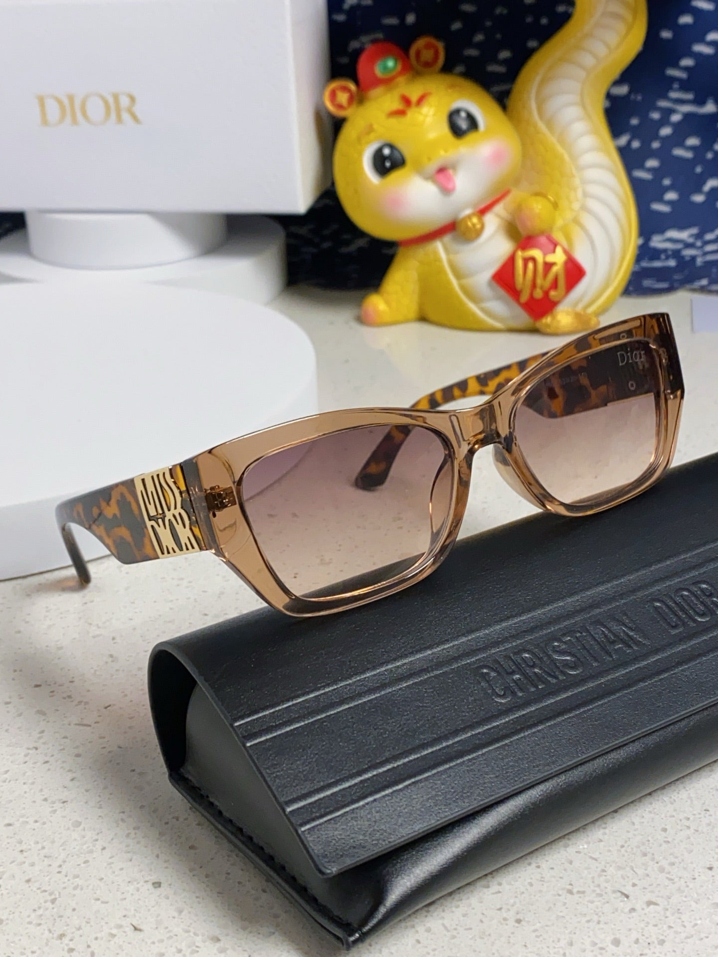 DIOR 26S RECTANGULAR FRAME IN ACETATE 406560