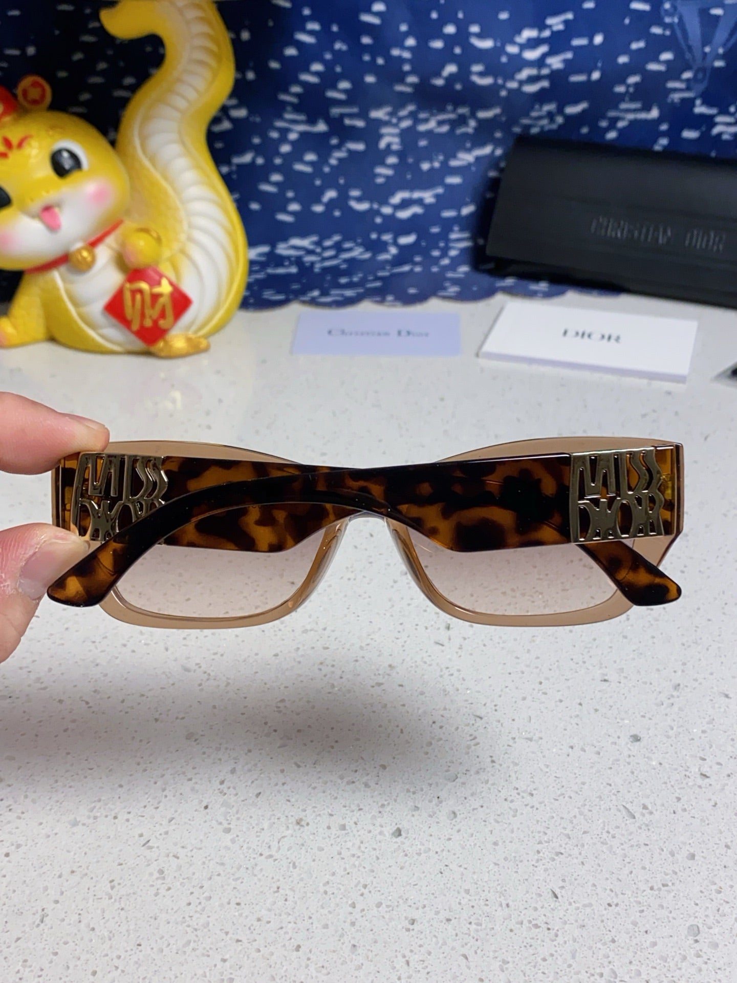 DIOR 26S RECTANGULAR FRAME IN ACETATE 406560