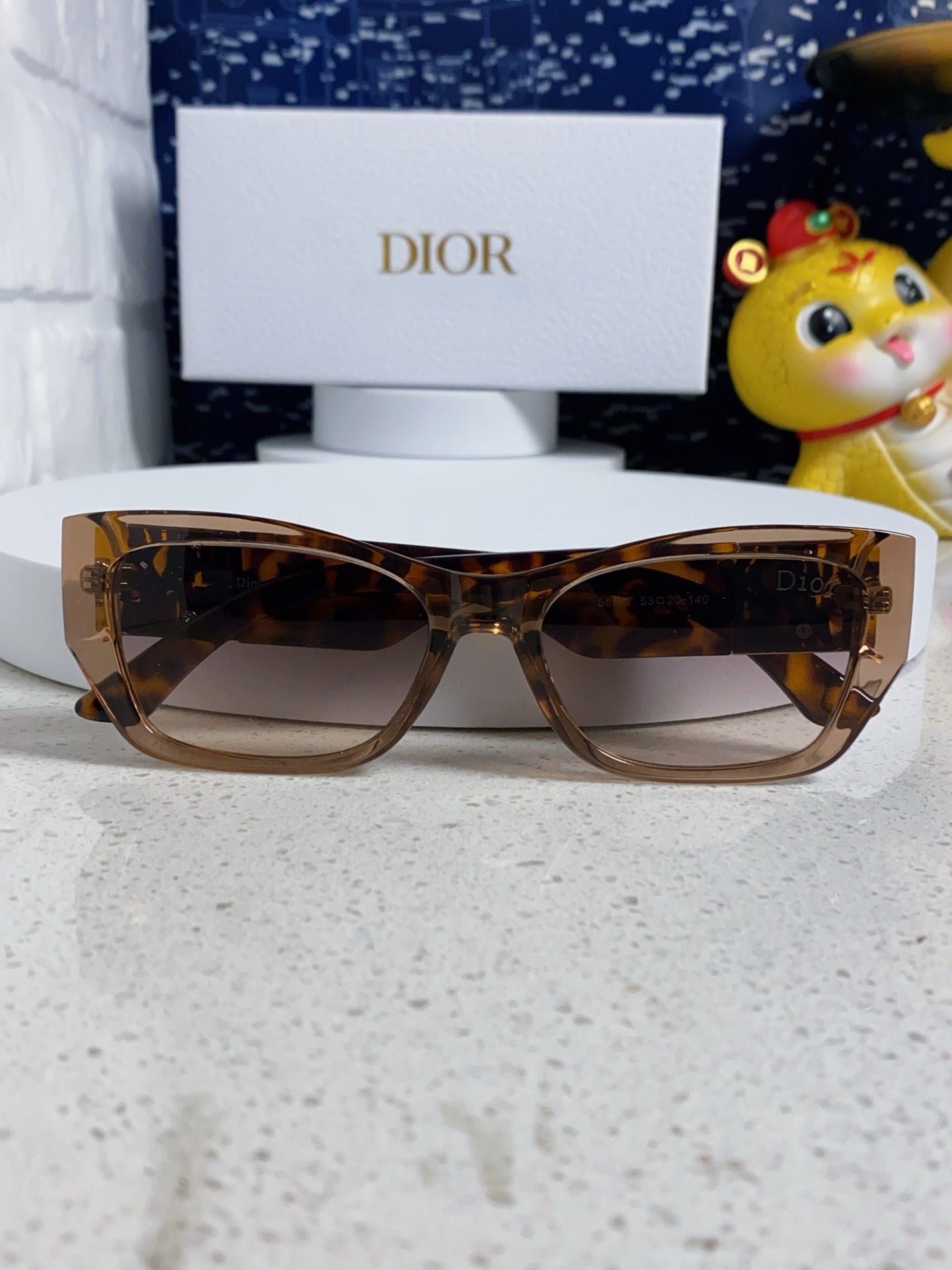 DIOR 26S RECTANGULAR FRAME IN ACETATE 406560