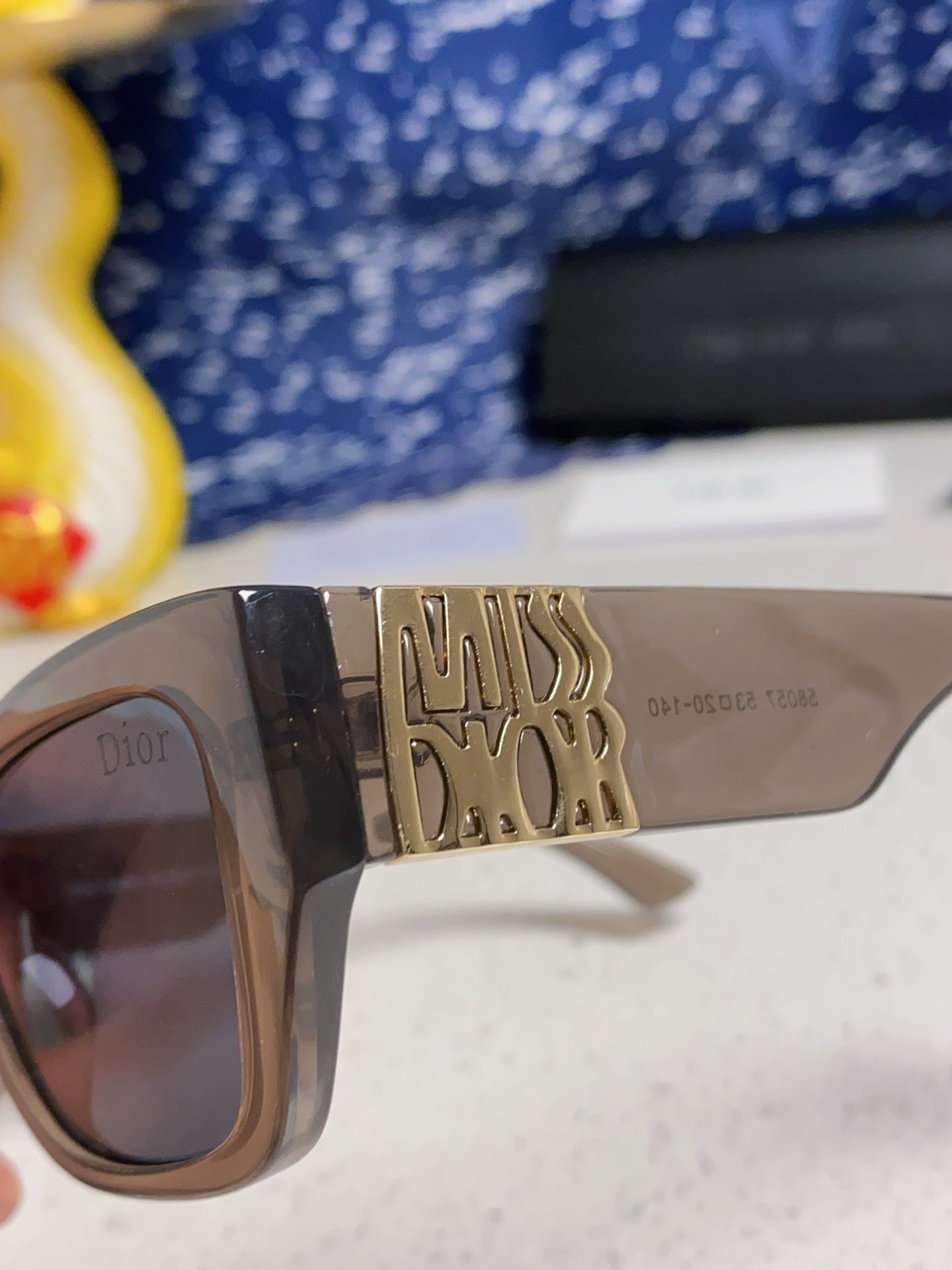 DIOR 26S RECTANGULAR FRAME IN ACETATE 406561