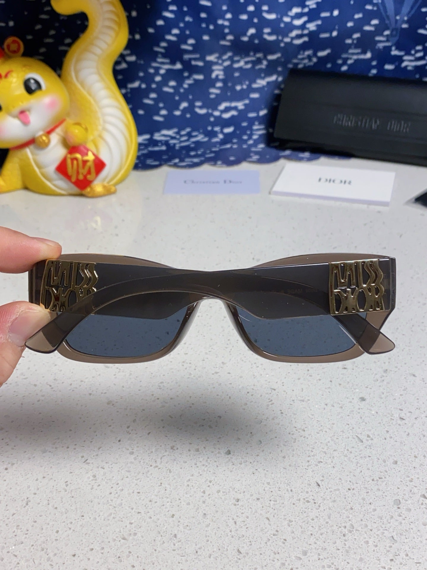 DIOR 26S RECTANGULAR FRAME IN ACETATE 406561