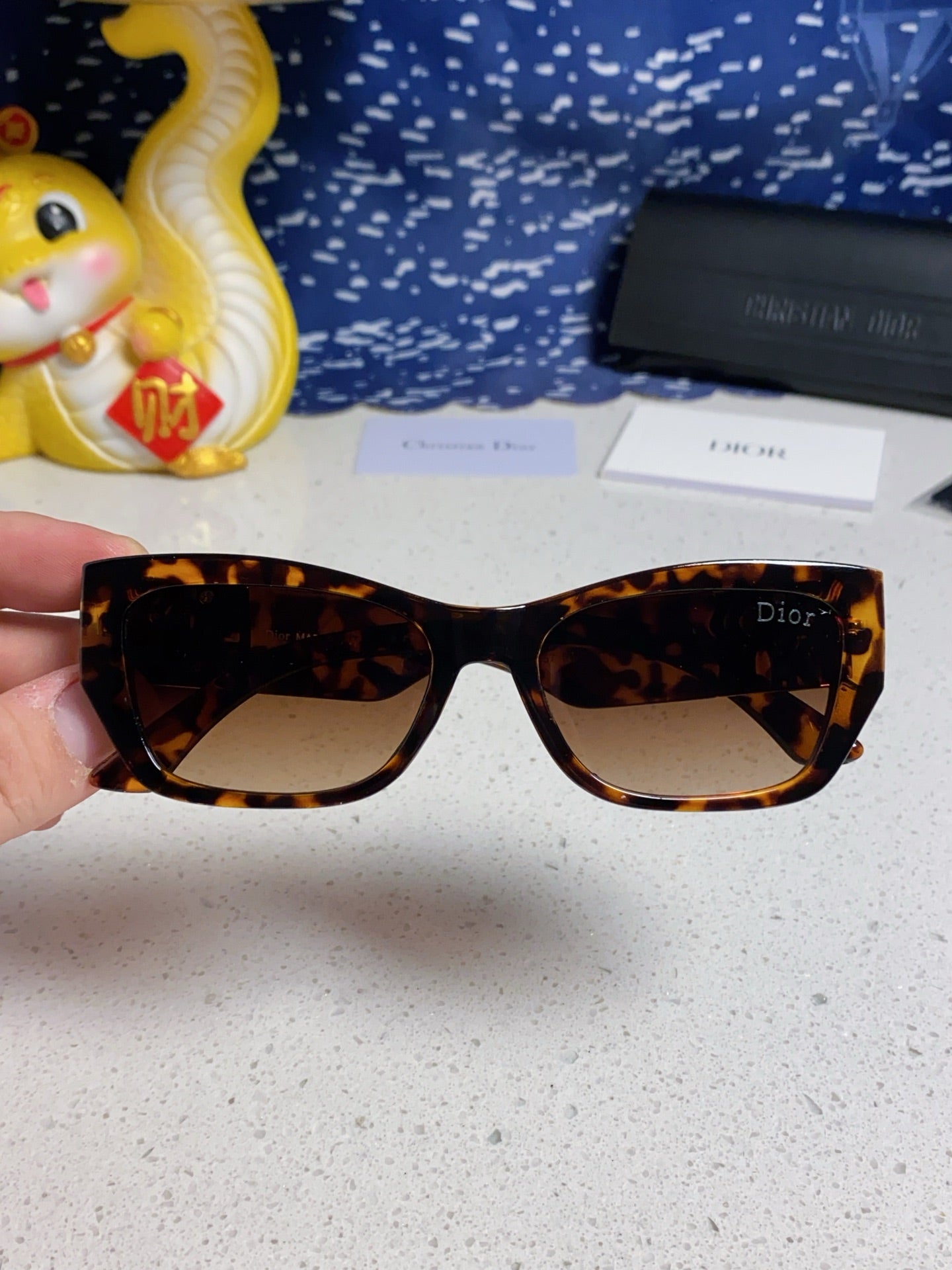 DIOR 26S RECTANGULAR FRAME IN ACETATE 406563