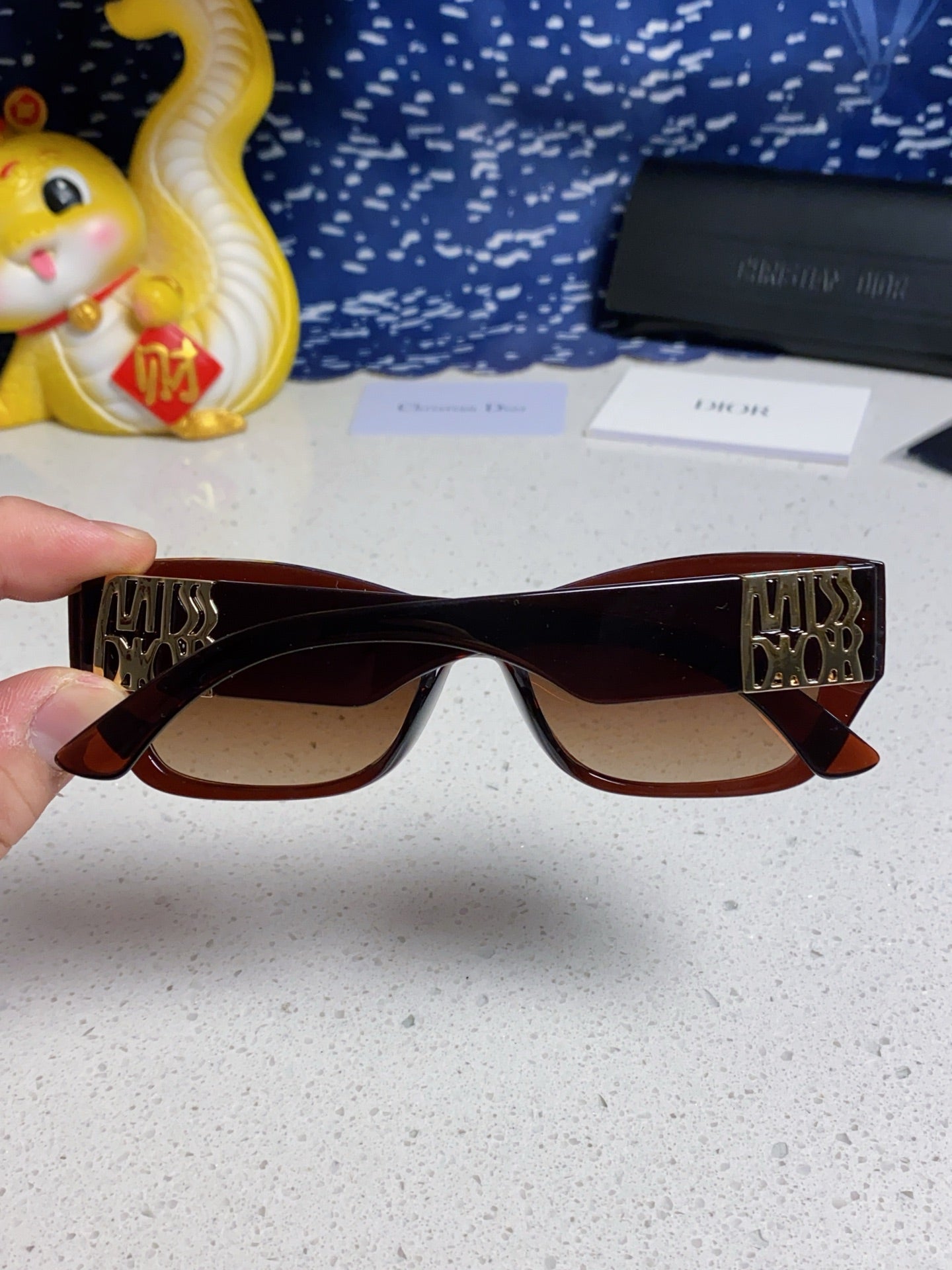 DIOR 26S RECTANGULAR FRAME IN ACETATE 406564