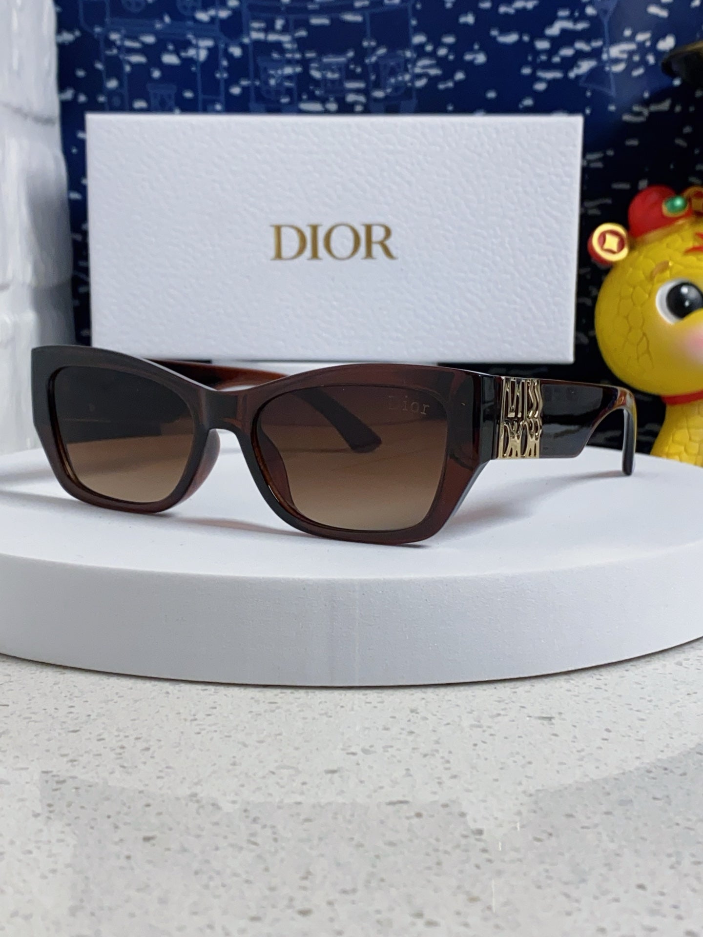 DIOR 26S RECTANGULAR FRAME IN ACETATE 406564