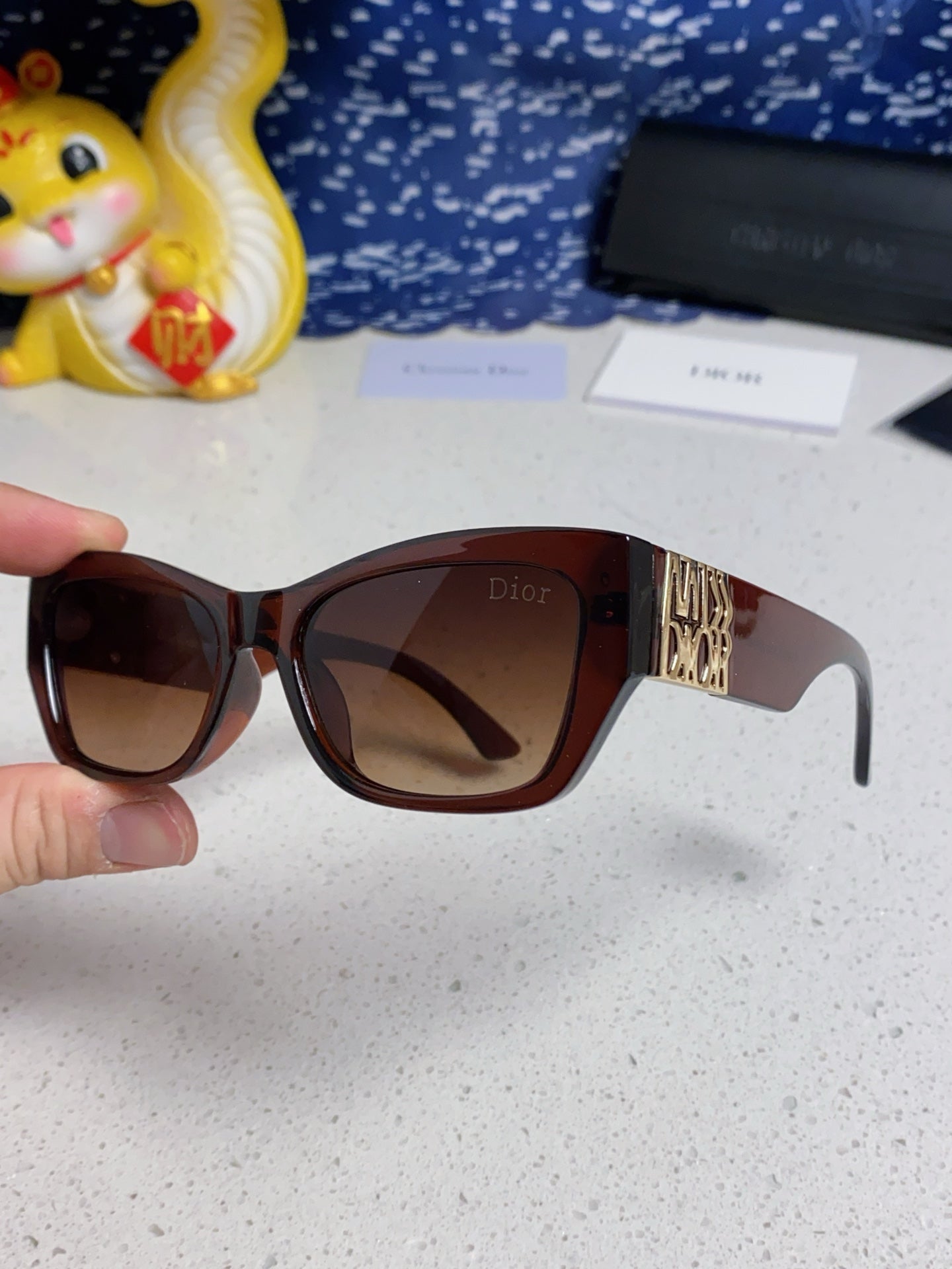 DIOR 26S RECTANGULAR FRAME IN ACETATE 406564
