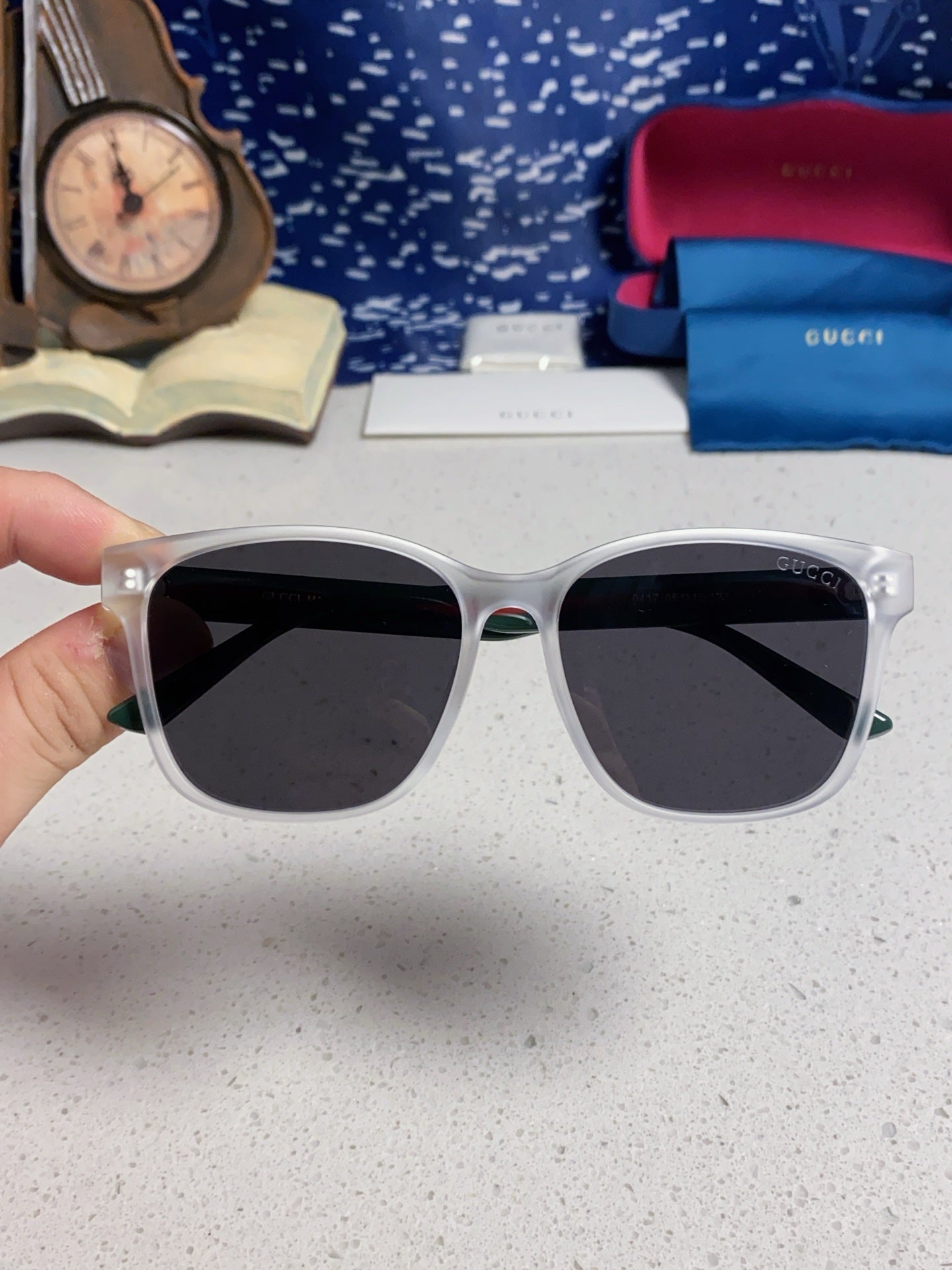 GUCCI 26S SQUARE FRAME IN ACETATE 424598