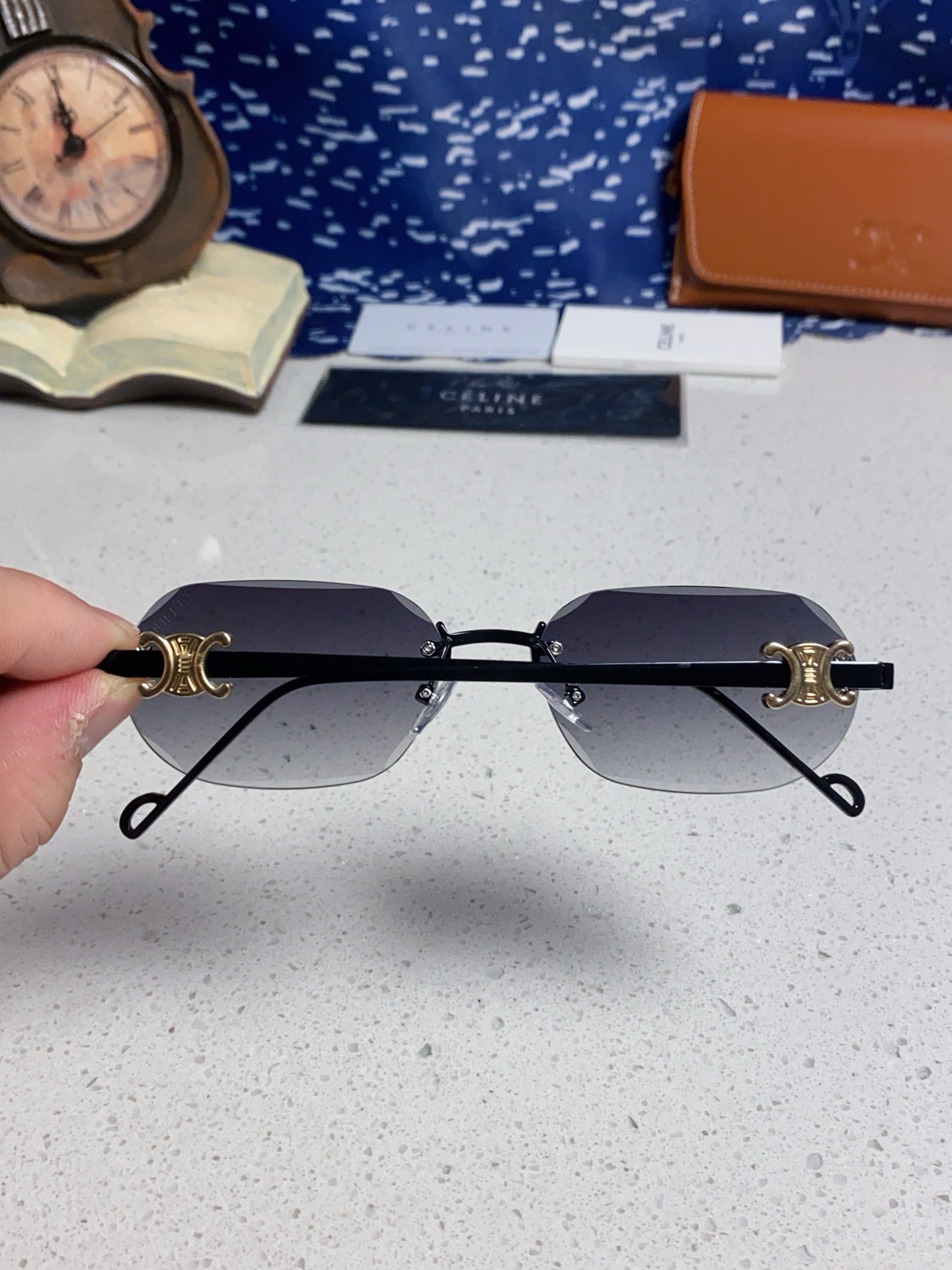 CELINE 26S SHIELD FRAME IN METAL 426363