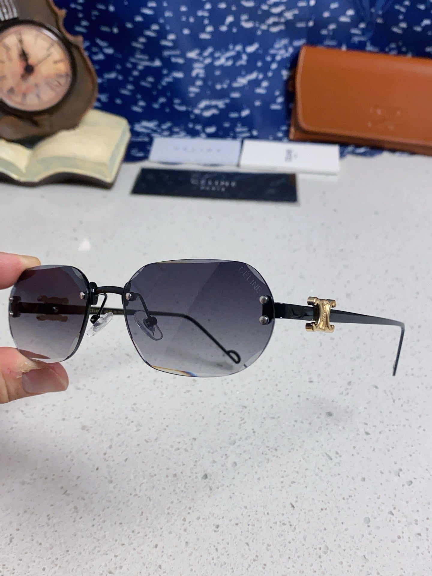 CELINE 26S SHIELD FRAME IN METAL 426363