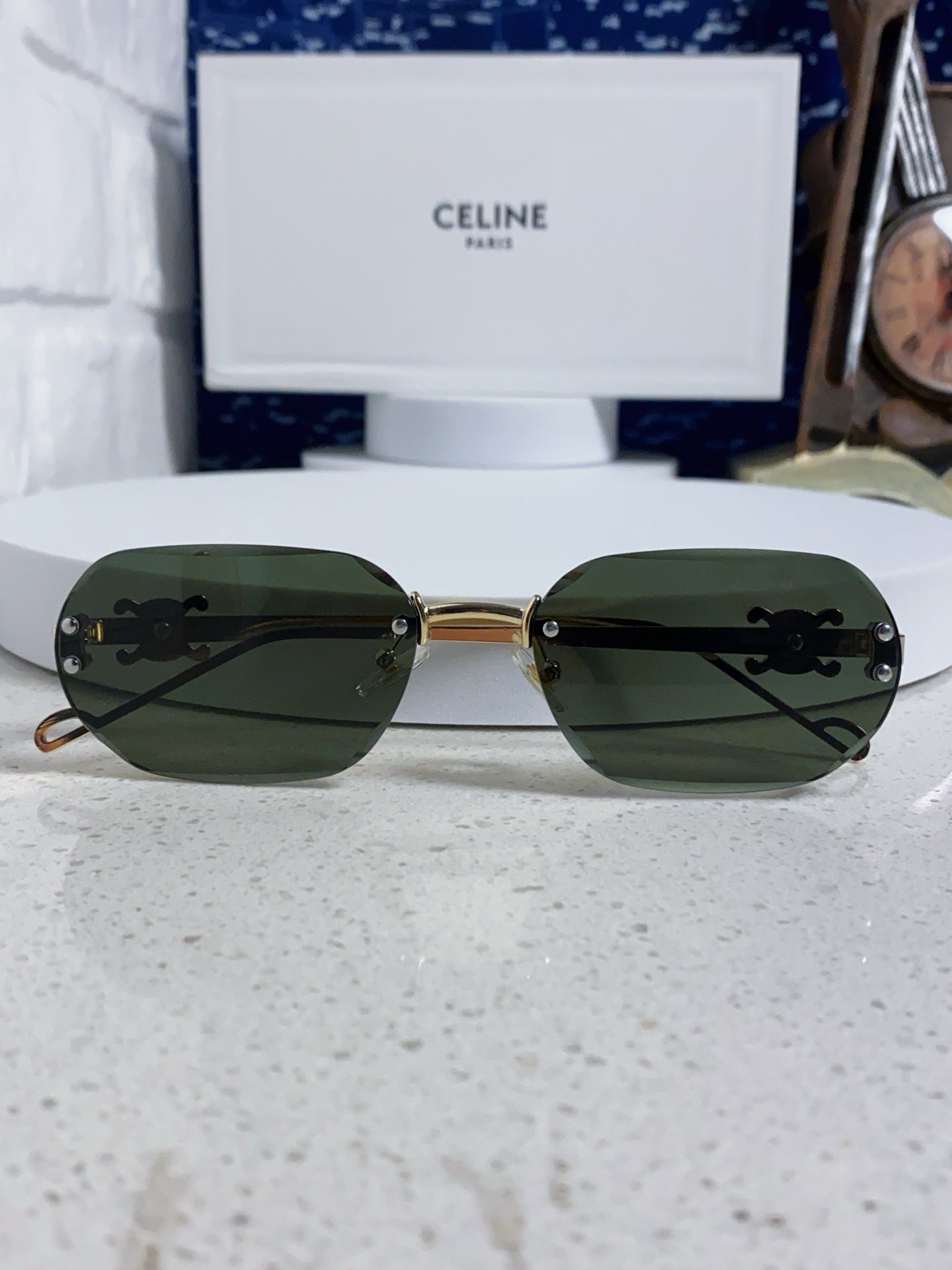 CELINE 26S SHIELD FRAME IN METAL 426364
