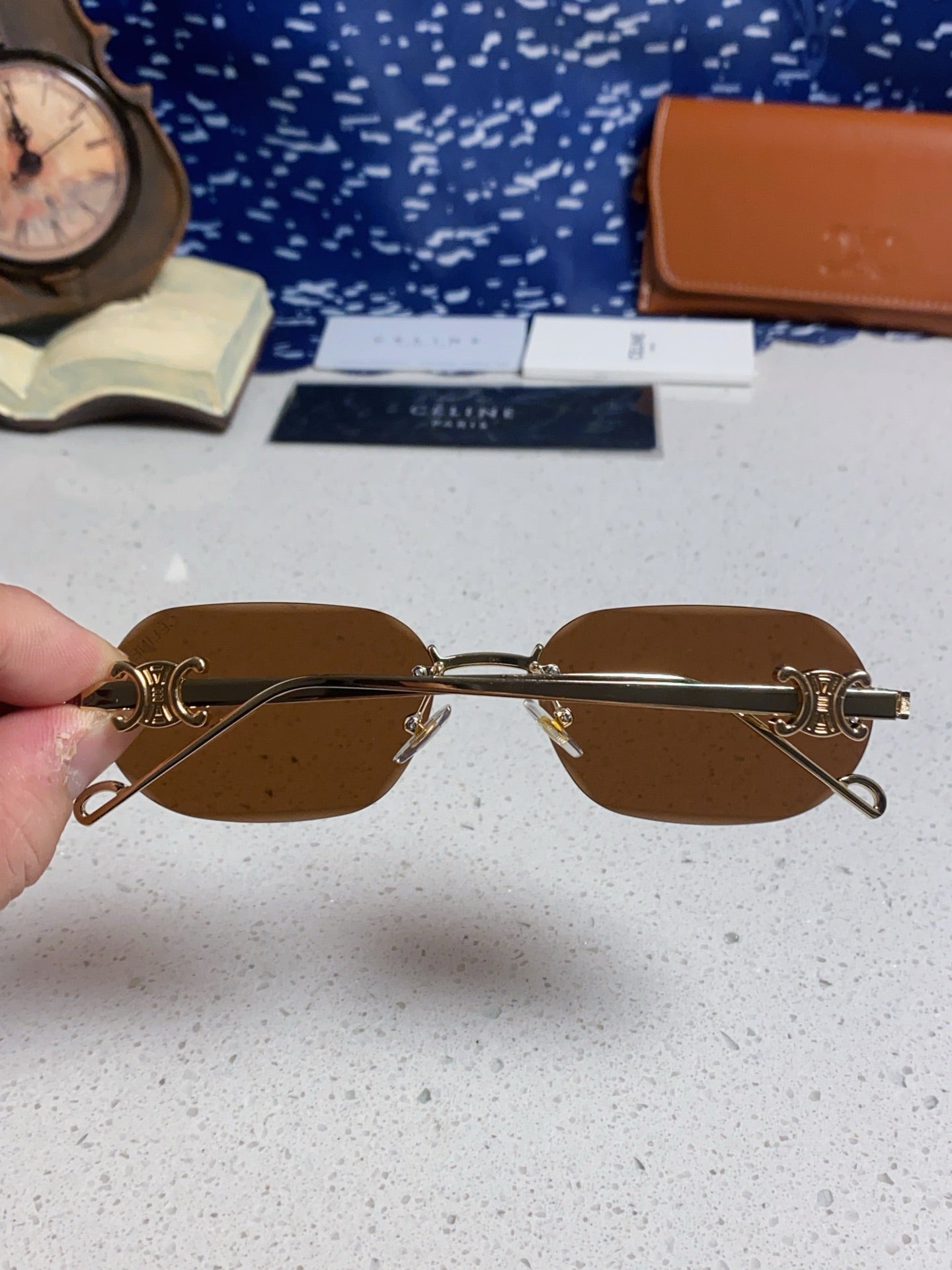 CELINE 26S SHIELD FRAME IN METAL 426365
