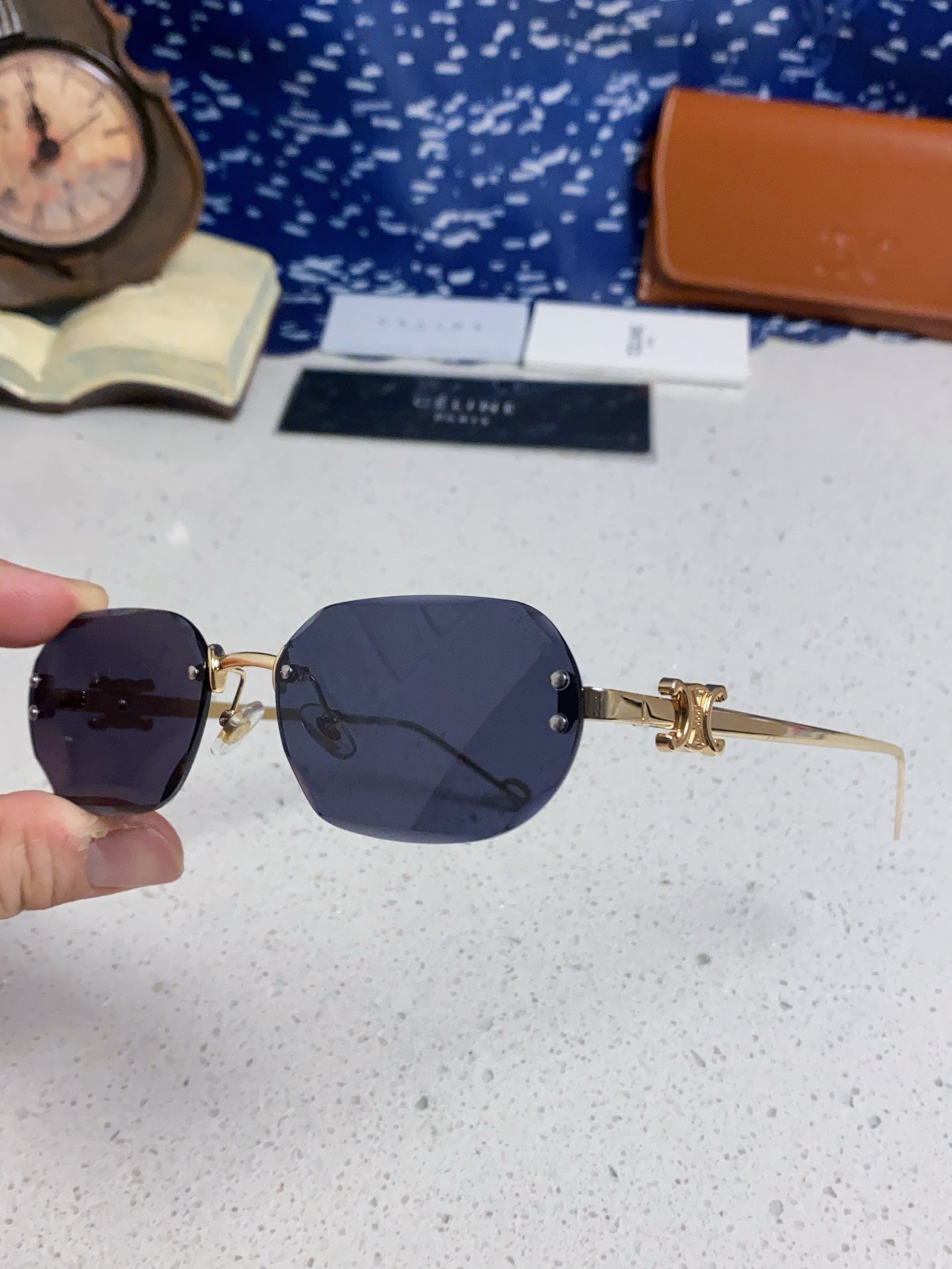 CELINE 26S SHIELD FRAME IN METAL 426366
