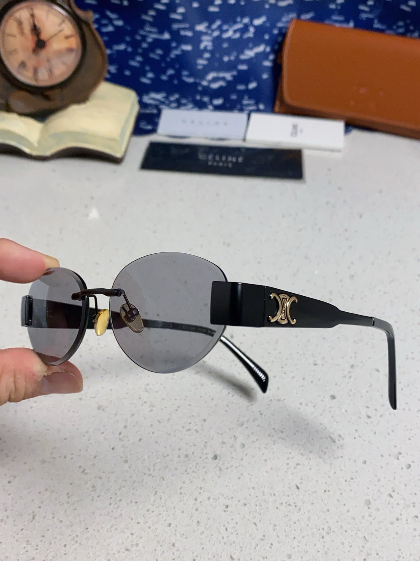CELINE 26S SHIELD FRAME IN METAL 426367
