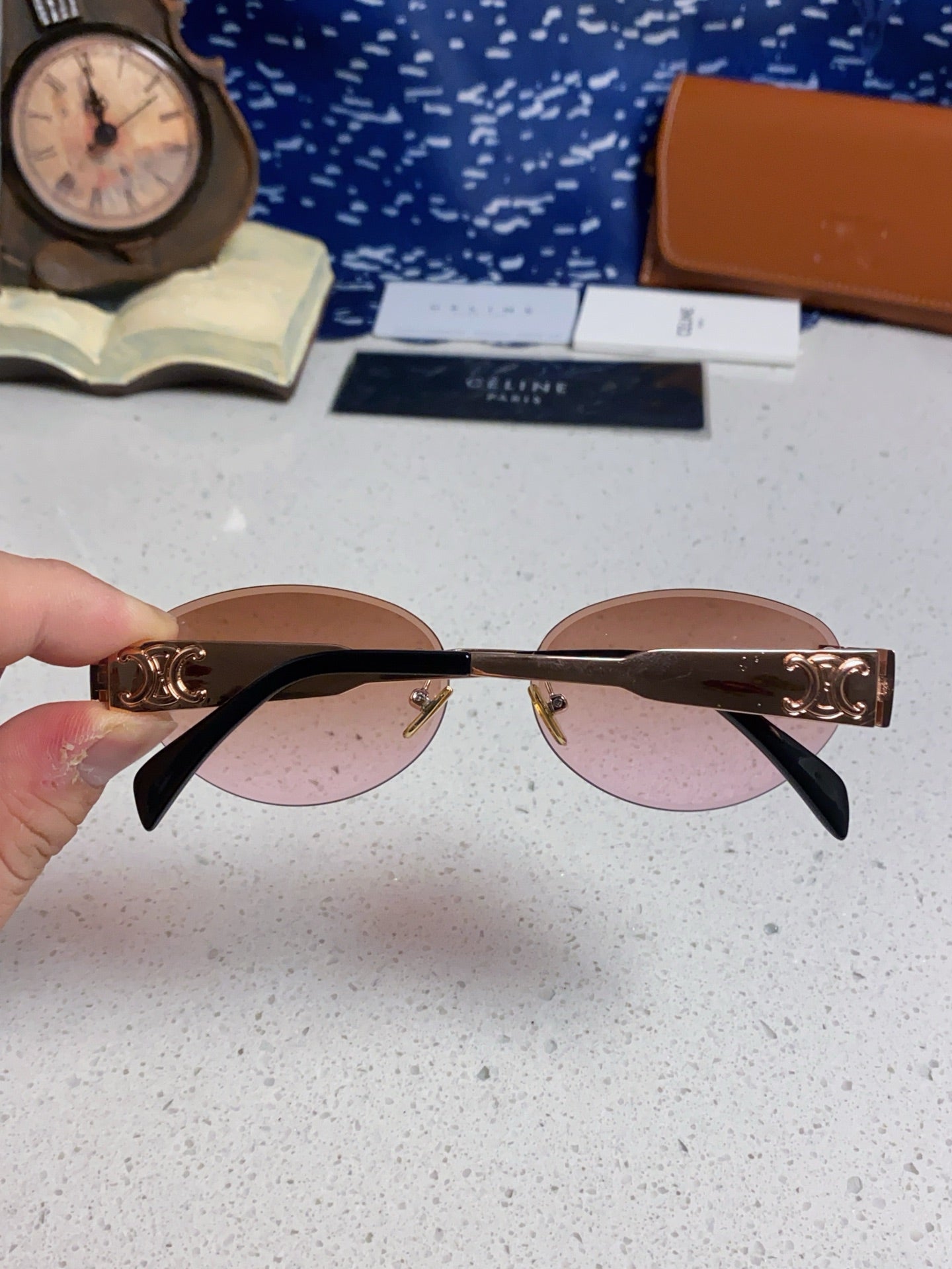 CELINE 26S SHIELD FRAME IN METAL 426368
