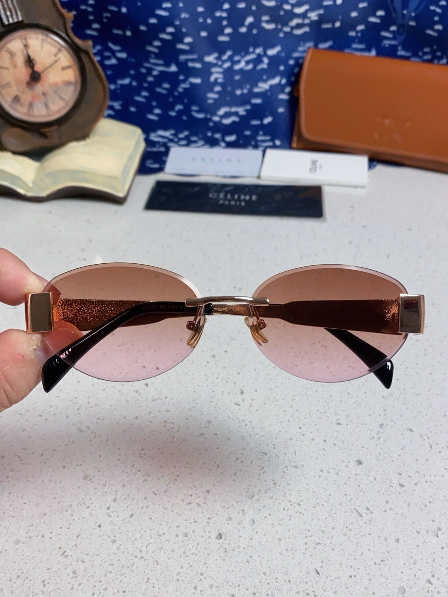 CELINE 26S SHIELD FRAME IN METAL 426368