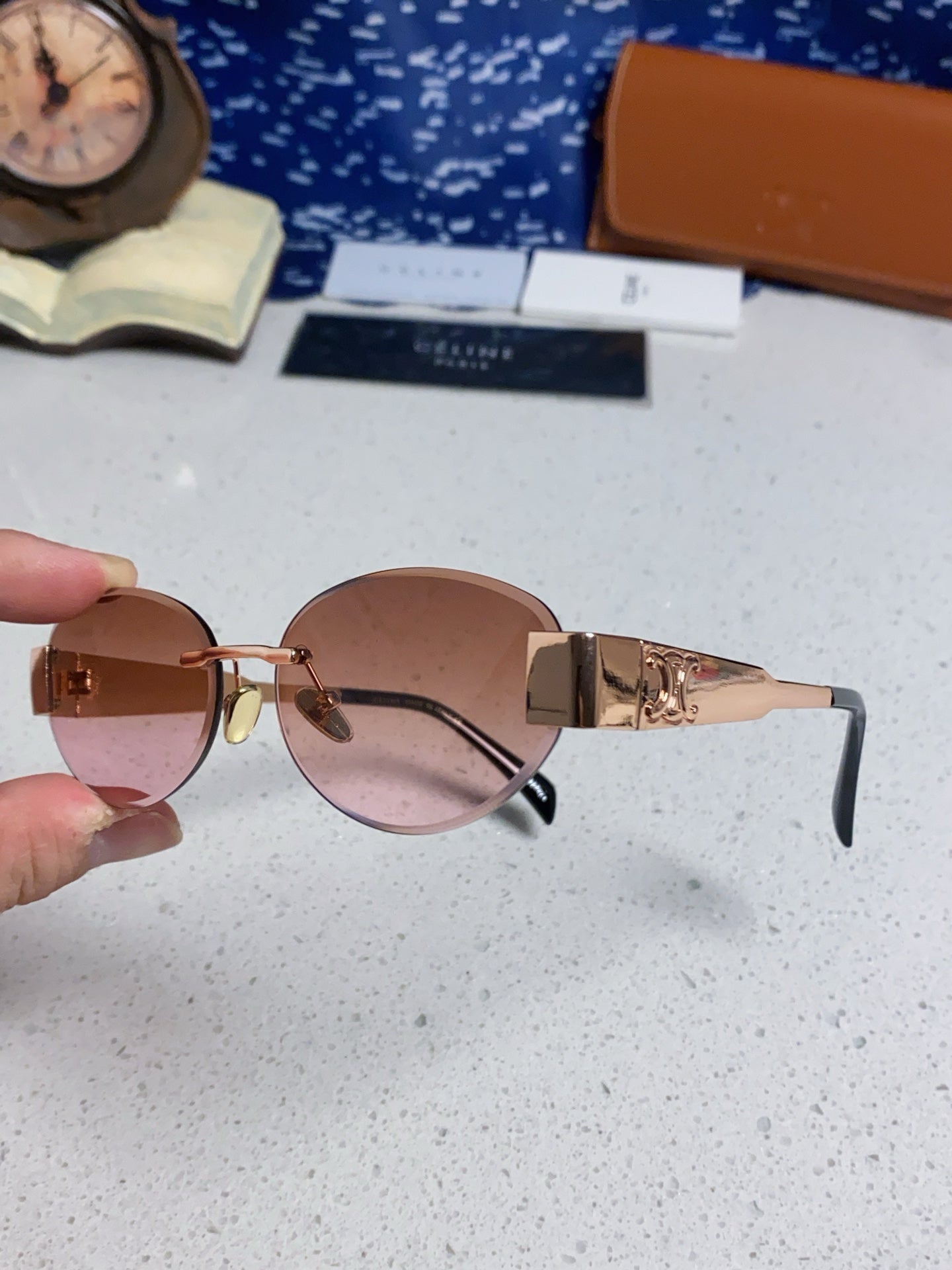 CELINE 26S SHIELD FRAME IN METAL 426368
