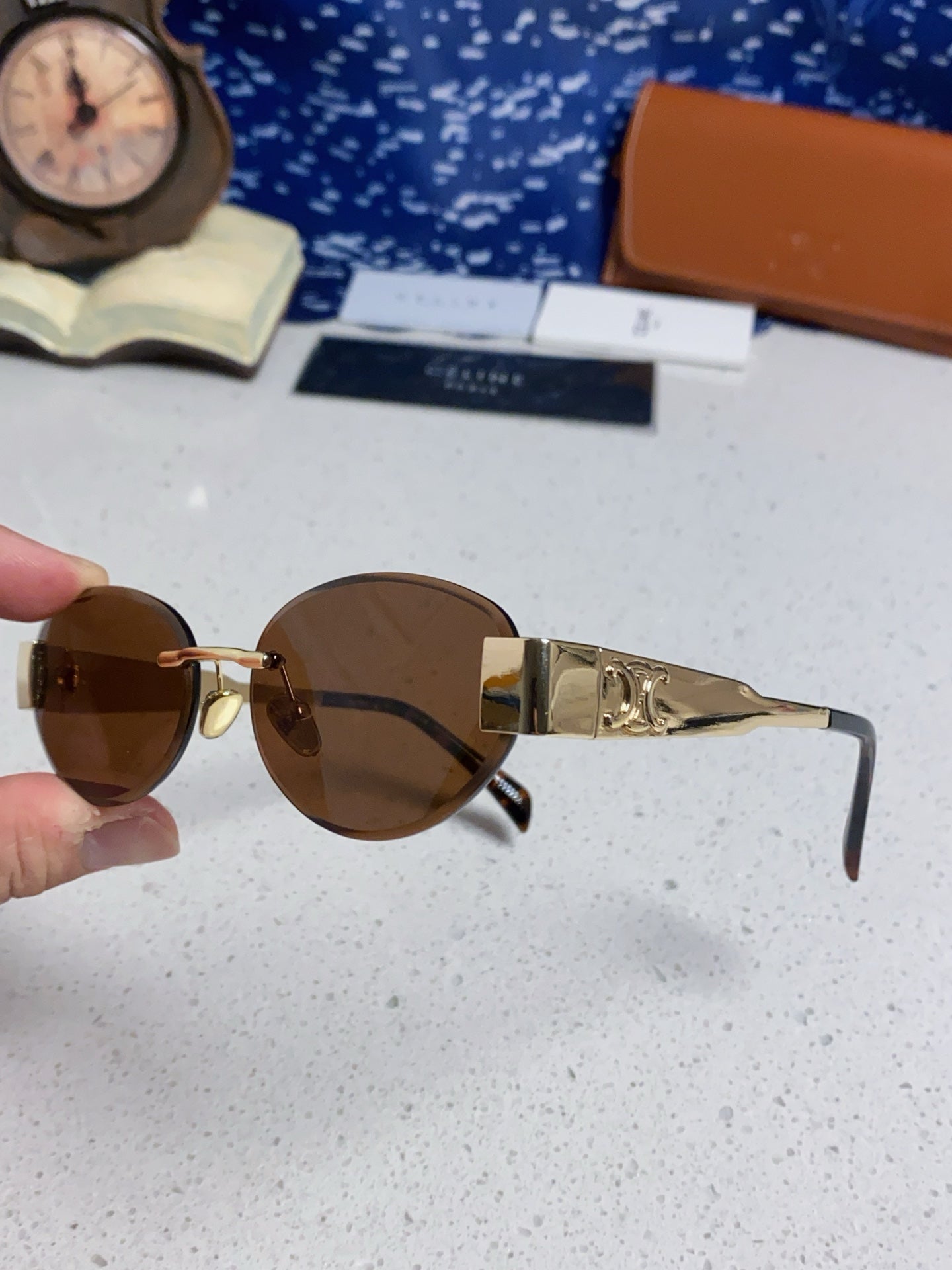CELINE 26S SHIELD FRAME IN METAL 426370