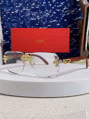 CARTIER 26S RIMLESS RECTANGULAR FRAME IN METAL 436011