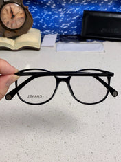 CHANEL 26S OVAL FRAME IN BLACK ACETATE 406570