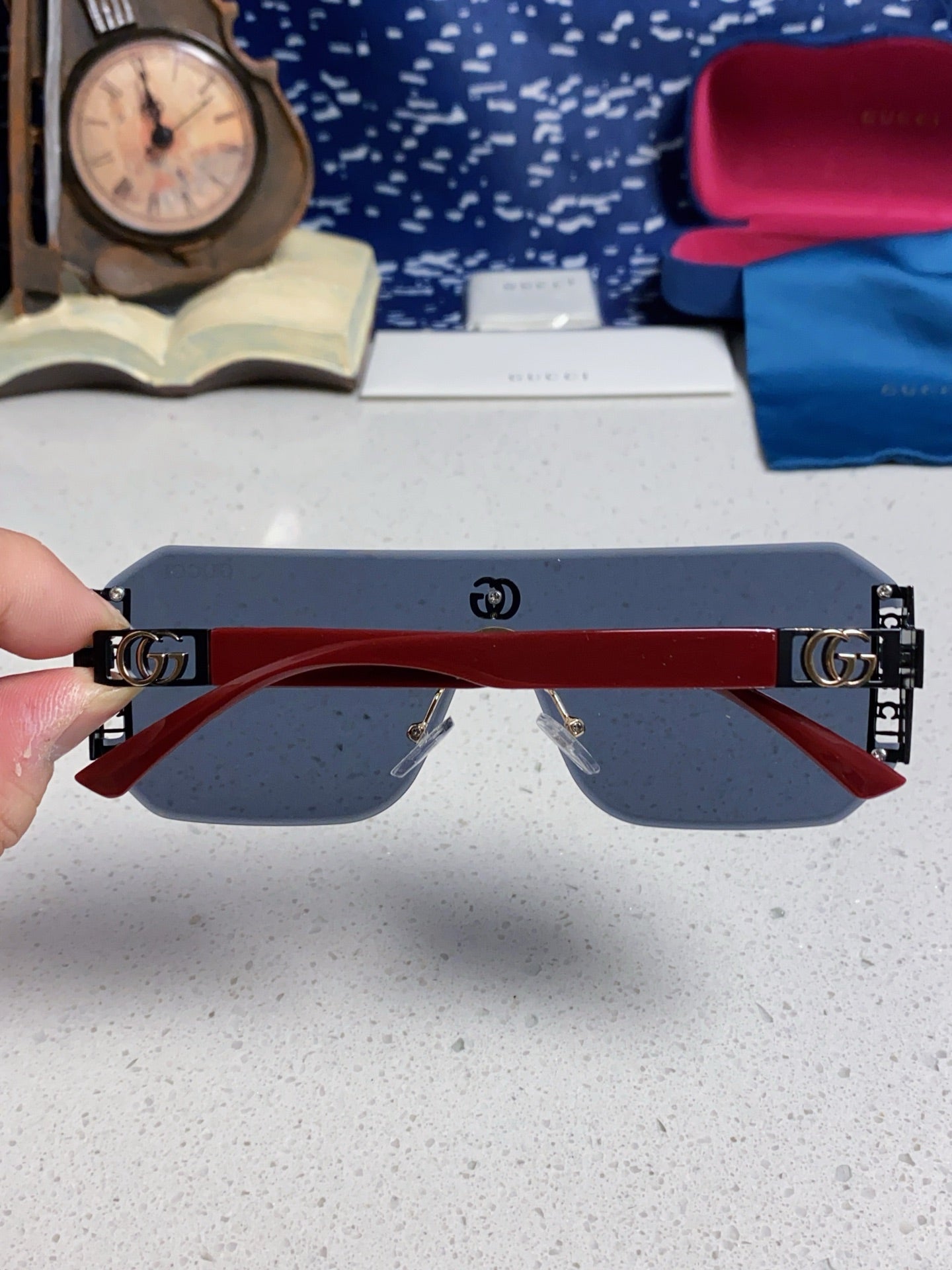 GUCCI 26S OVERSIZED SOLID FRAME IN ACETATE 420475