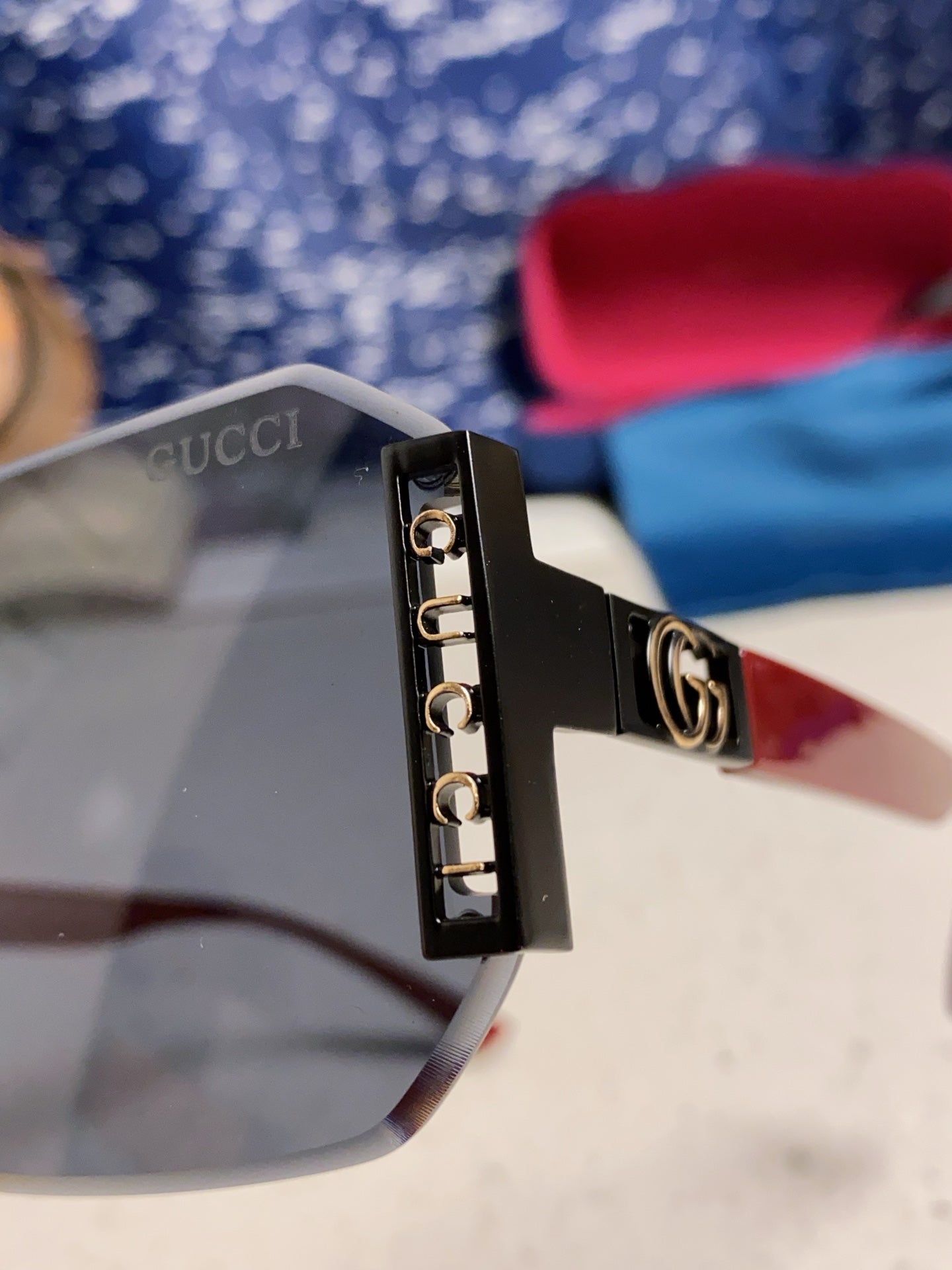 GUCCI 26S OVERSIZED SOLID FRAME IN ACETATE 420475