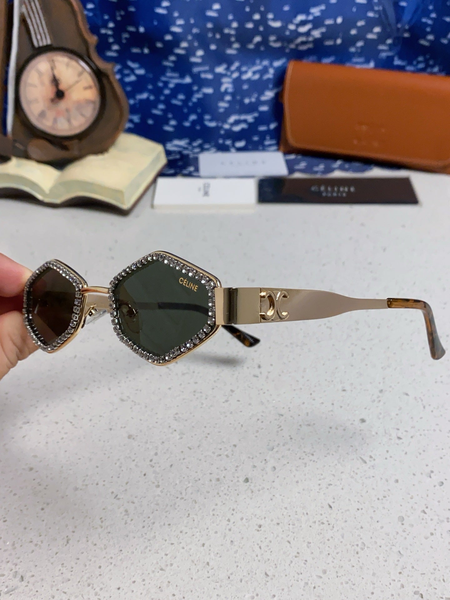 CELINE 26S OCTAGONAL FRAME IN METAL 430935