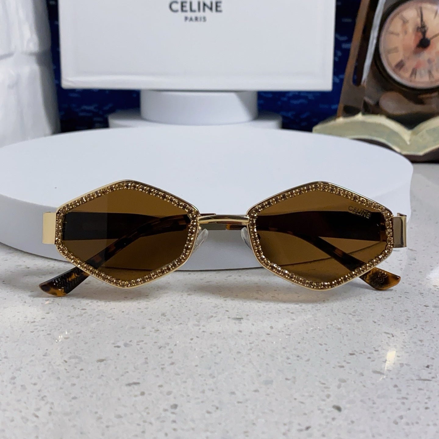 CELINE 26S OCTAGONAL FRAME IN METAL 430936