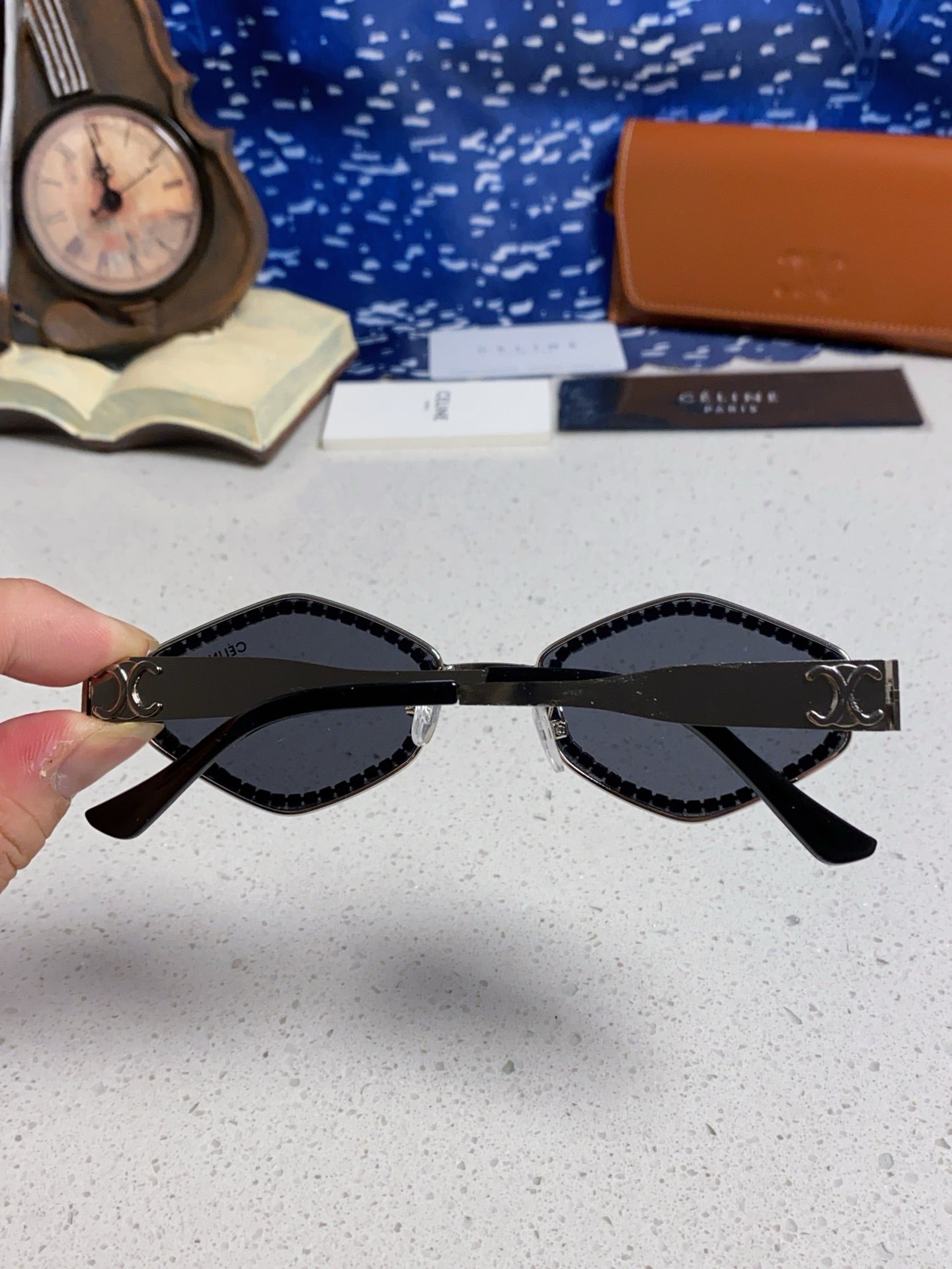 CELINE 26S OCTAGONAL FRAME IN METAL 430937